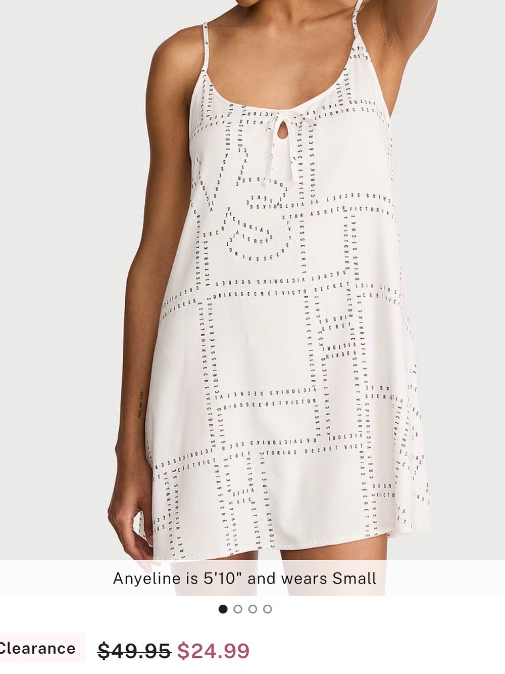 VICTORIA'S SECRET
Modal-Cotton Keyhole Slip Dress